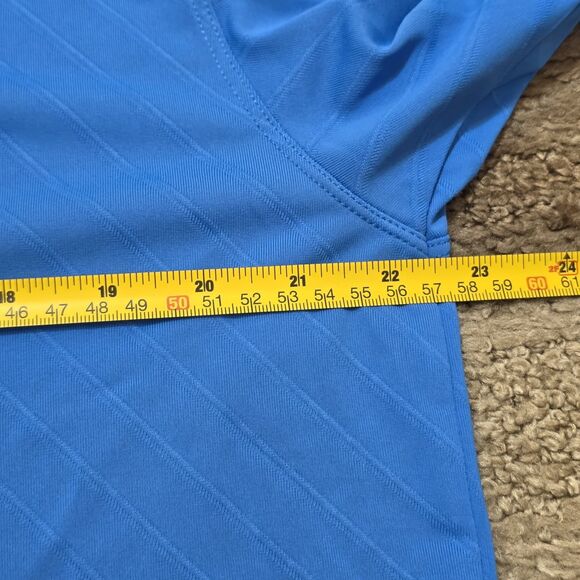 Nike Golf Dri-Fit Polo Shirt Men’s Size Large Blue Performance Golf Polo - Picture 5 of 6